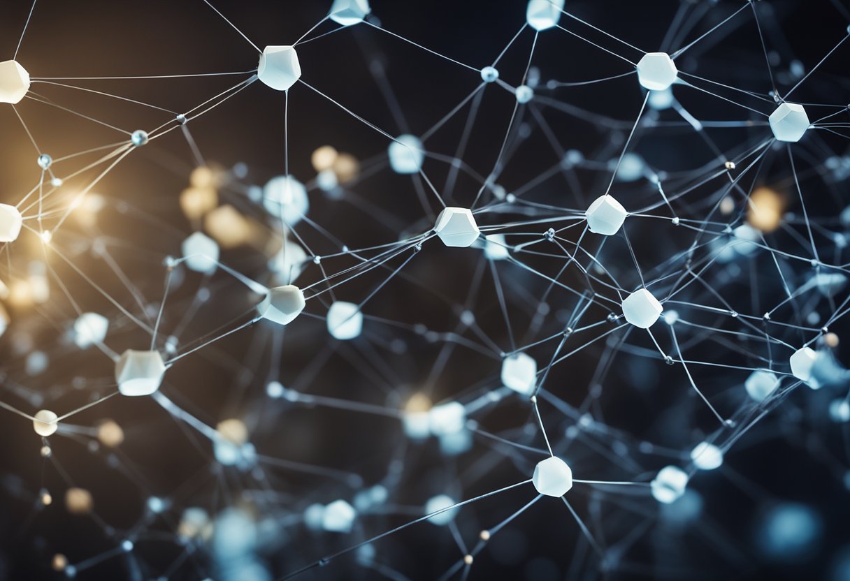 A network of interconnected nodes representing staying updated in a professional field